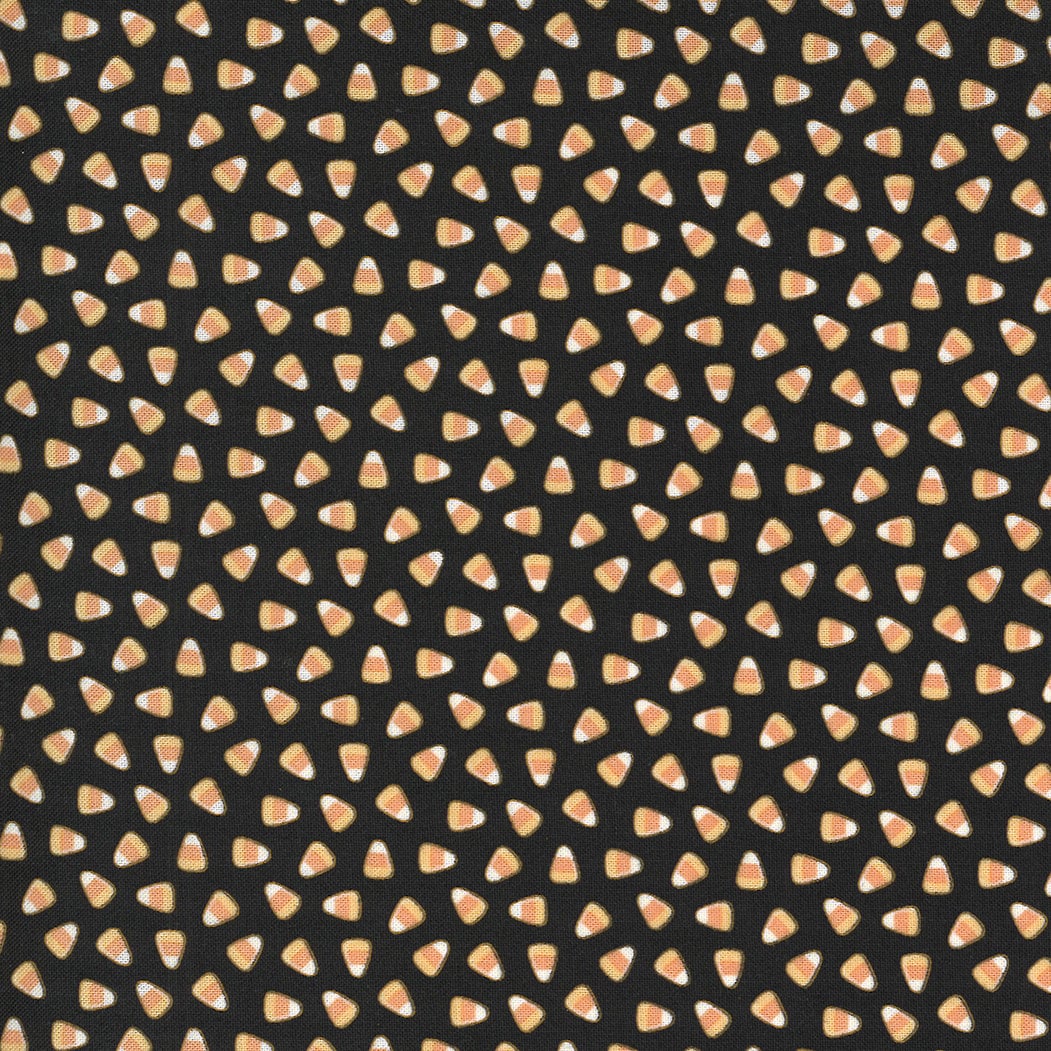 Kitty Corn Candy Corn Midnight Yardage 31175-17 by Urban Chiks for Moda Fabrics sold 1/2 increments