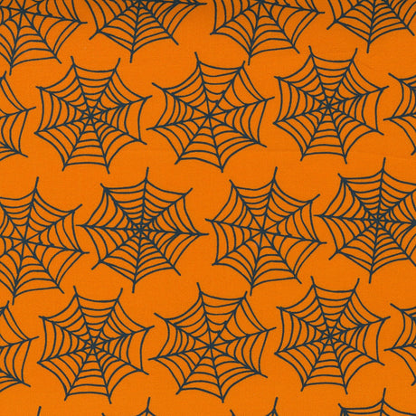 Holiday Essentials Halloween Spiderwebs Pumpkin 20732-16 by Stacy Iest Hsu for Moda Fabrics Sold in 1/2 Yard Increments