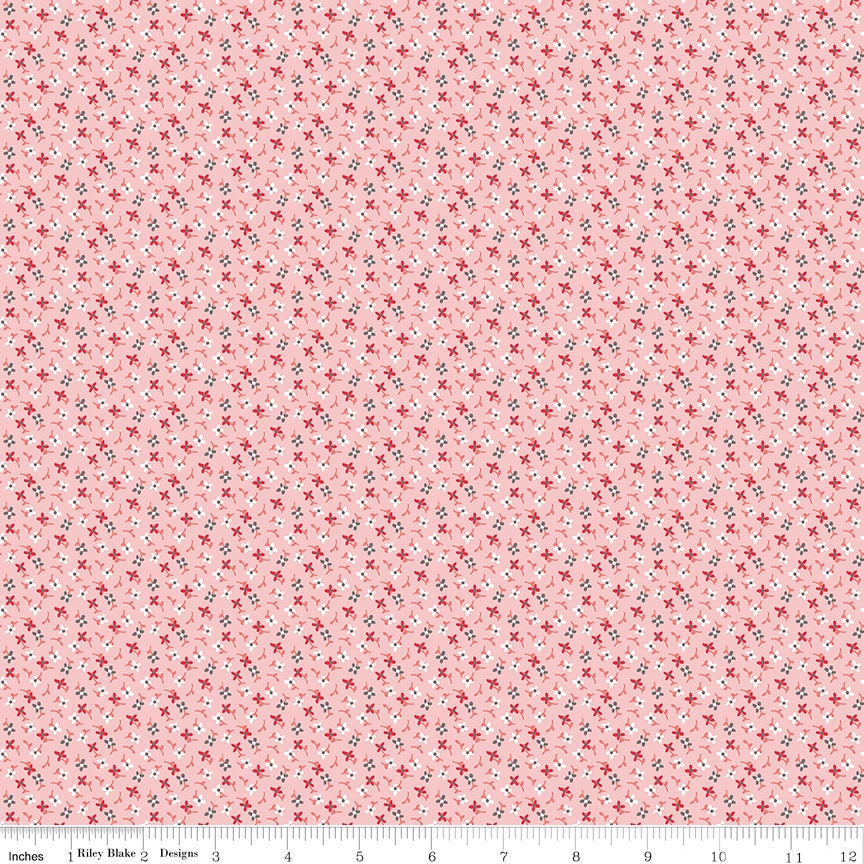 Stitch Wildflowers Frosting Yardage C10935-Frosting By Lori Holt for Riley Blake