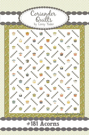 Acorns Quilt Pattern by Coriander Quilts CQ179 70" x 82"