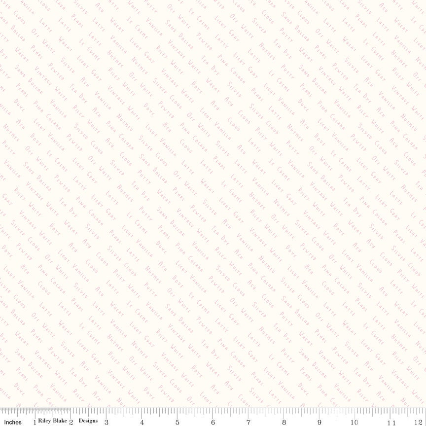 Hush Color List C11176 by Christopher Thompson for Riley Blake Designs