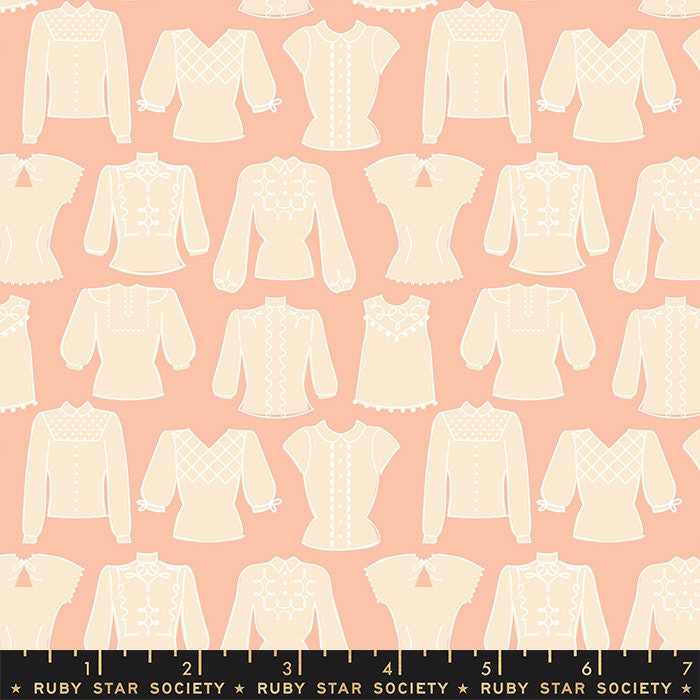 First Light Blouses Peach Blossom Half Yard Increments RS5050-13 Ruby Star Society Moda Fabrics sold in 1/2 yard increments