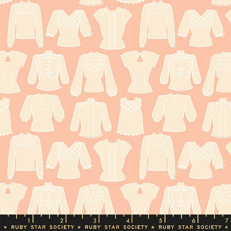First Light Blouses Peach Blossom Half Yard Increments RS5050-13 Ruby Star Society Moda Fabrics sold in 1/2 yard increments