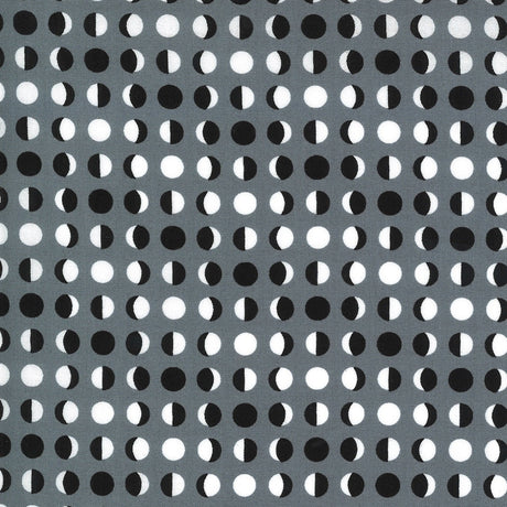 Midnight Magic 2 Moon Dot Mist Yardage 24104-18 by April Rosenthal for Moda Fabrics Sold in 1/2 yard increments
