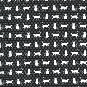 Midnight Magic 2 Cat Parade Midnight Yardage 24102-17 by April Rosenthal for Moda Fabrics Sold in 1/2 Yard Increments