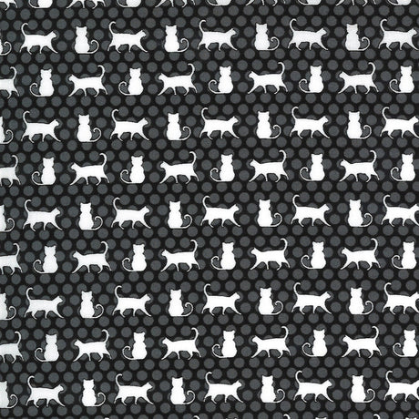 Midnight Magic 2 Cat Parade Midnight Yardage 24102-17 by April Rosenthal for Moda Fabrics Sold in 1/2 Yard Increments