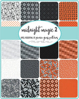 Midnight Magic 2 Moon Dot Mist Yardage 24104-18 by April Rosenthal for Moda Fabrics Sold in 1/2 yard increments
