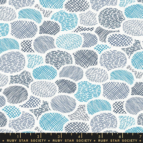 Tarry Town Ovals Navy Yardage RS3023-14 by Kimberly Kight for Ruby Star Society Moda Fabrics