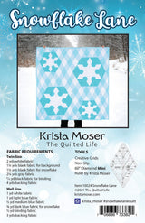 Snowflake Lane TQL10024 - PAPER PATTERN-only By Krista Moser