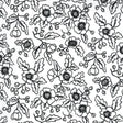 Midnight Magic 2 Gothic Bloom Ghost Yardage 24100-11 by April Rosenthal for Moda Fabrics Sold in 1/2 yard increments