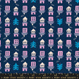 Tarry Town Little Houses Navy Yardage RS3026-16 by Kimberly Kight for Ruby Star Society Moda Fabrics Sold in 1/2 yard increments