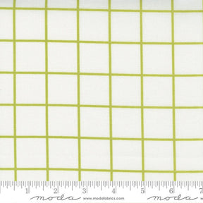 One Fine Day Windowpane Ivory Green 55235-17 by Bonnie & Camille for Moda Fabrics