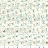 Cook Book Stamps Cottage C11757-Cottage by Lori Holt for Riley Blake Sold in 1/2 yard increments.