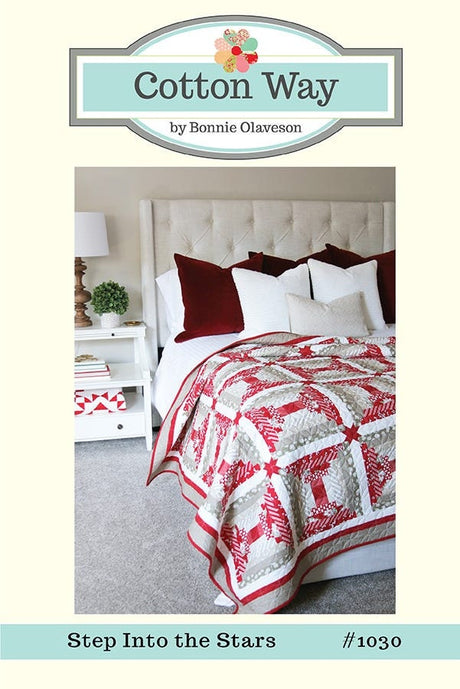 Step into The Stars Paper Pattern by Bonnie Olaveson of Cotton Way CW1030 76" x 76"