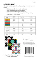 Asterisks Quilt by Modern Handcraft, focusing on solid fabrics and negative space