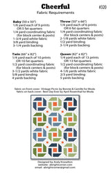 Cheerful Quilt Pattern by A Bright Corner Quilts ABC-320, Multiple Sizes