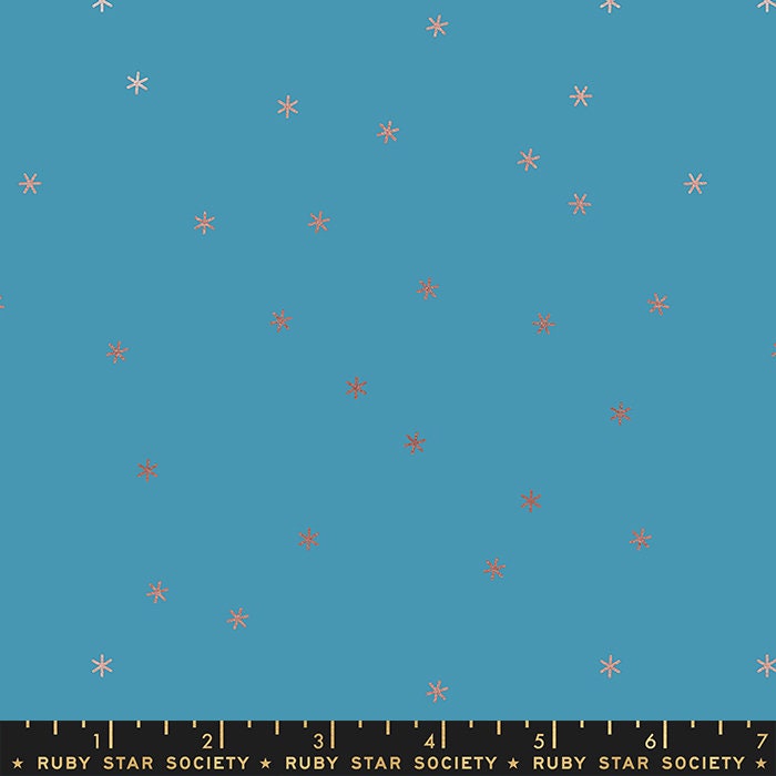Spark Metallic Vintage Blue by Melody Miller for Ruby Star Society RS0005-40M Sold in 1/2 yard increments.