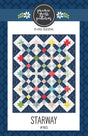 Starway Printed Quilt Pattern by April Rosenthal for Prairie Grass Patterns Finished Size 51" x 64"