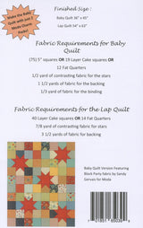 Starry Night SJ067, Paper pattern by Sweet Jane's Quilting and Design