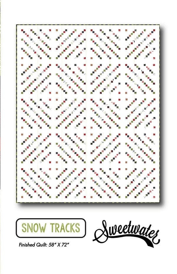 Snow Tracks P269 Sweetwater pattern Finished Size 62 x 80 inches