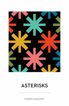Asterisks Quilt by Modern Handcraft, focusing on solid fabrics and negative space