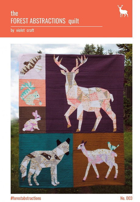 Forest Abstractions Quilt Pattern VC003 By Violet Craft Printed Pattern Only
