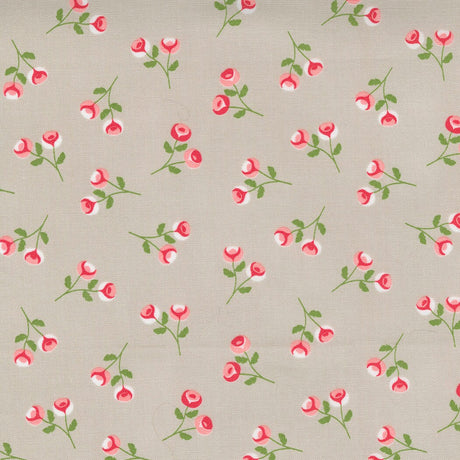 Beautiful Day Rosebuds Stone Yardage 29133-13 by Corey Yoder for Moda Fabrics Sold in 1/2 yard increments cut continuously