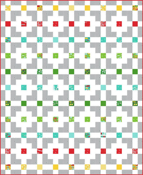 Road Map Quilt Pattern by Stacy Iest Hsu 54" x 66"