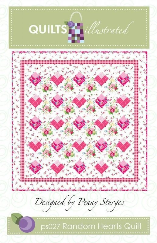 Random Hearts Quilt Pattern - PS027 From Quilts Illustrated by Penny Sturgis
