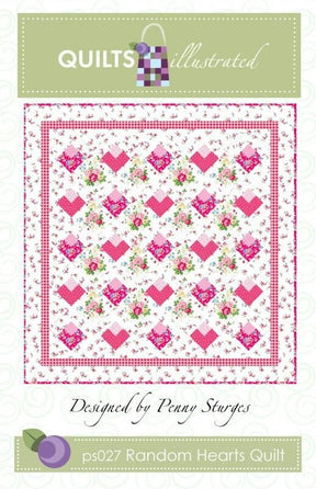 Random Hearts Quilt Pattern - PS027 From Quilts Illustrated by Penny Sturgis