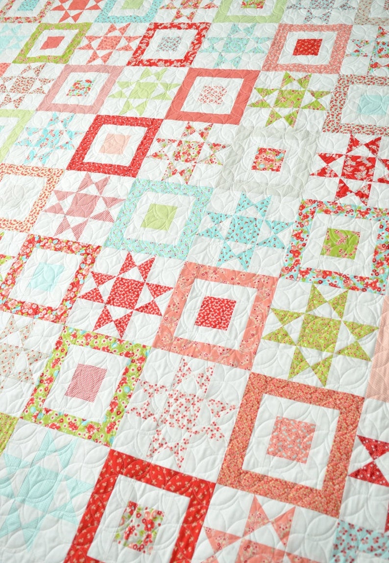The Simple Life Quilt Printed Pattern ONLY, From Thimble Blossoms By Roskelley, Camille TBL198