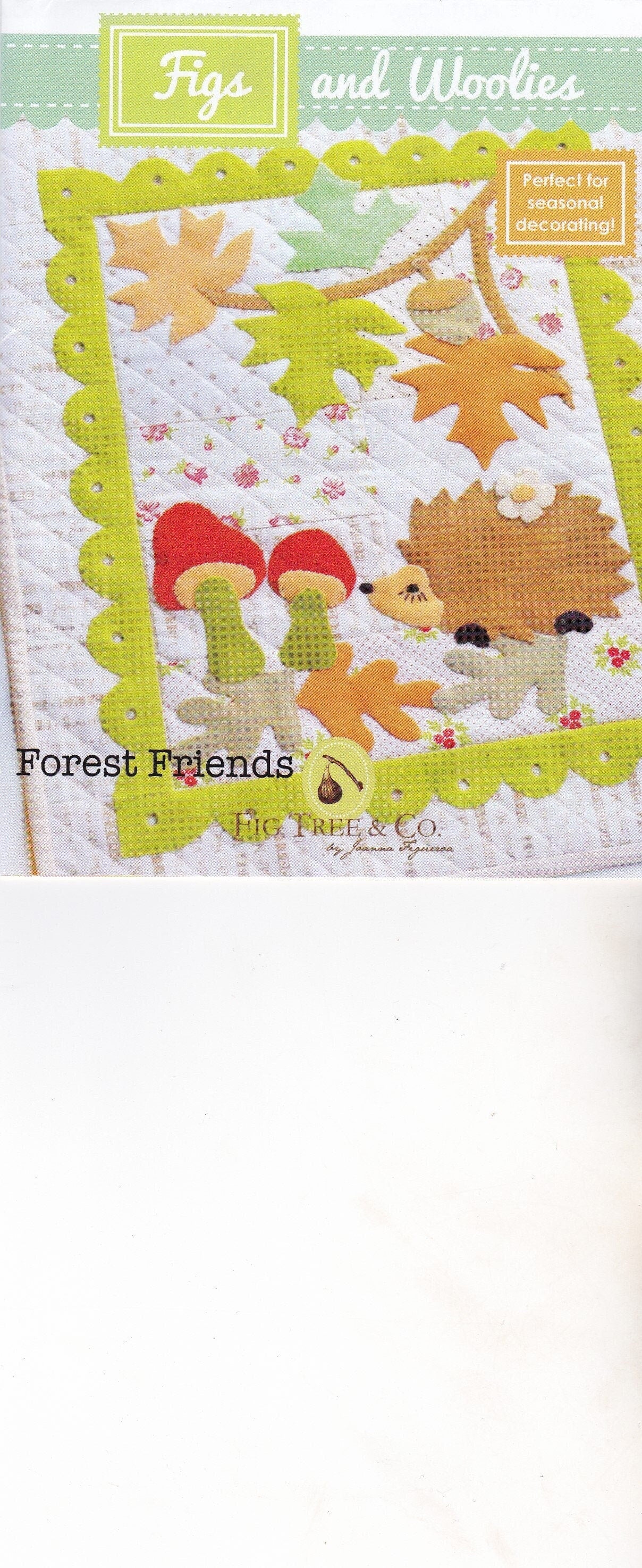 Mini Forest Friends Figs and Woolies by Fig Tree Quilts. FTQ104W Bin MP