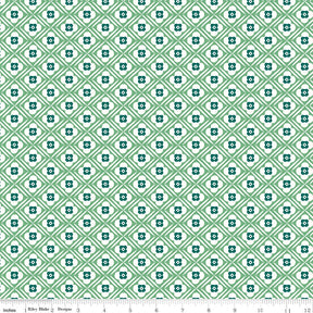 507 Bee Plaids Clover Bee Plaids Hugs C12021-Clover by Lori Holt for Riley Blake Sold in 1/2 Yard increments