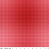 Bee Plaids Cayenne Bee Plaids Sweater C12036-Cayenne by Lori Holt for Riley Blake Sold in 1/2 yard increments cut continuously