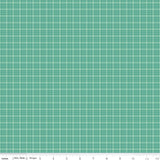 Bee Plaids Sea Glass Hayride Yardage C12027-Seaglass by Lori Holt for Riley Blake Sold in 1/2 yard increments.
