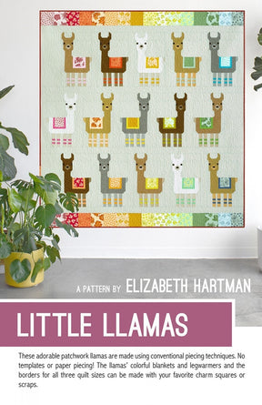 Little Llamas EH062 From Elizabeth Hartman Printed Pattern ONLY
