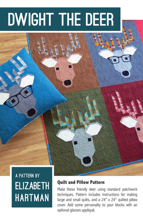 Dwight the Deer Quilt Pattern By Elizabeth Hartman Paper Pattern EH029