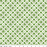 Bee Plaids Clover Bee Plaids Scarecrow C12020-Clover by Lori Holt for Riley Blake Sold in 1/2 yard increments cut continuously