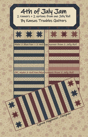 4th of July Jam Quilt Patterns # KT-22091 From Kansas Troubles Quilters By Lynne Hagmeier