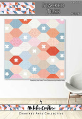 Stacked Tiles Quilt Pattern by Crabtree Arts Collective Finished Size 78" x 78"