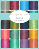Ombre Galaxy Metallic Lime Green by V & Co. Half Yard Increments 10873-18m for Moda Fabrics