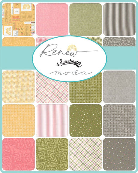 Renew Plaid Strawberry 55562-15 yardage by Sweetwater for Moda Fabrics Sold in 1/2 Yard Increments