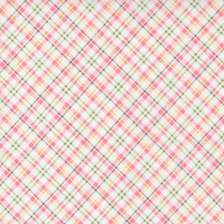 Renew Plaid Strawberry 55562-15 yardage by Sweetwater for Moda Fabrics Sold in 1/2 Yard Increments