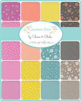 Seashore Drive Picnic Violet Yardage 37626-13 by Sherri and Chelsi for Moda Fabrics Sold in 1/2 Yard Increments Cut Continuously