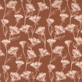 Flower Pot Queen Anne Meadow Clay Sold in 1/2 yard increments 5161-15 by Lella Boutique for Moda Fabrics