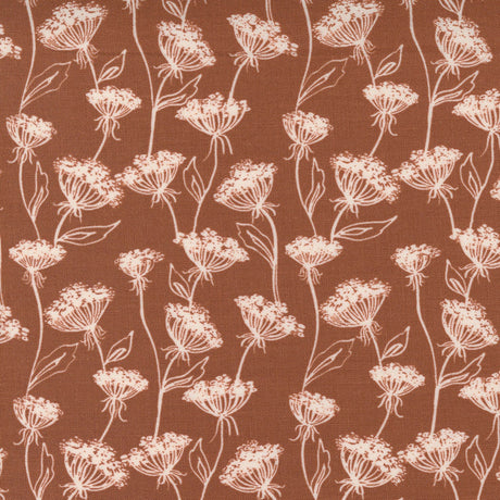 Flower Pot Queen Anne Meadow Clay Sold in 1/2 yard increments 5161-15 by Lella Boutique for Moda Fabrics