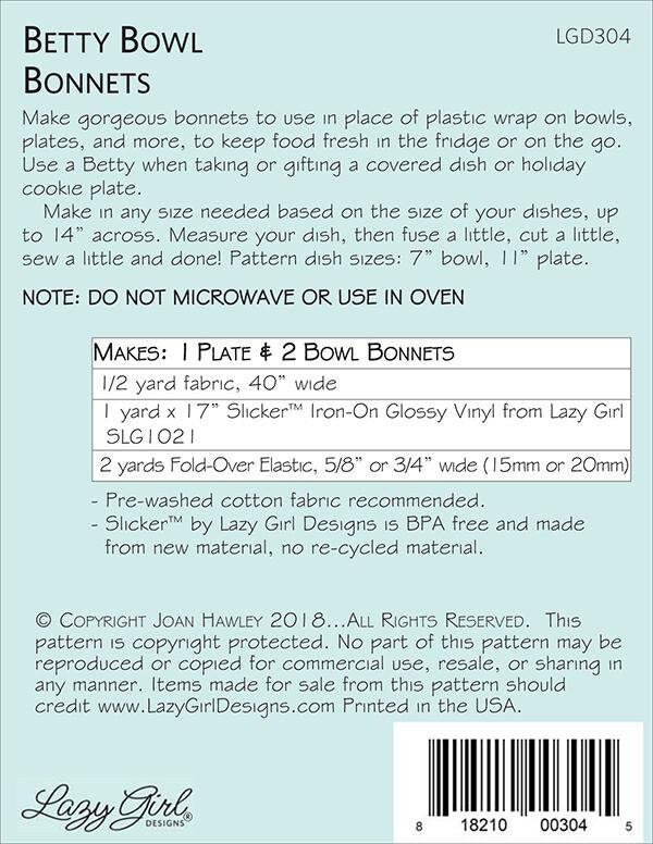 Betty Bowl Bonnets From Lazy Girl Designs - Joan Hawley By Hawley, Joan LGD304 mini bin