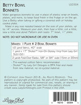 Betty Bowl Bonnets From Lazy Girl Designs - Joan Hawley By Hawley, Joan LGD304 mini bin