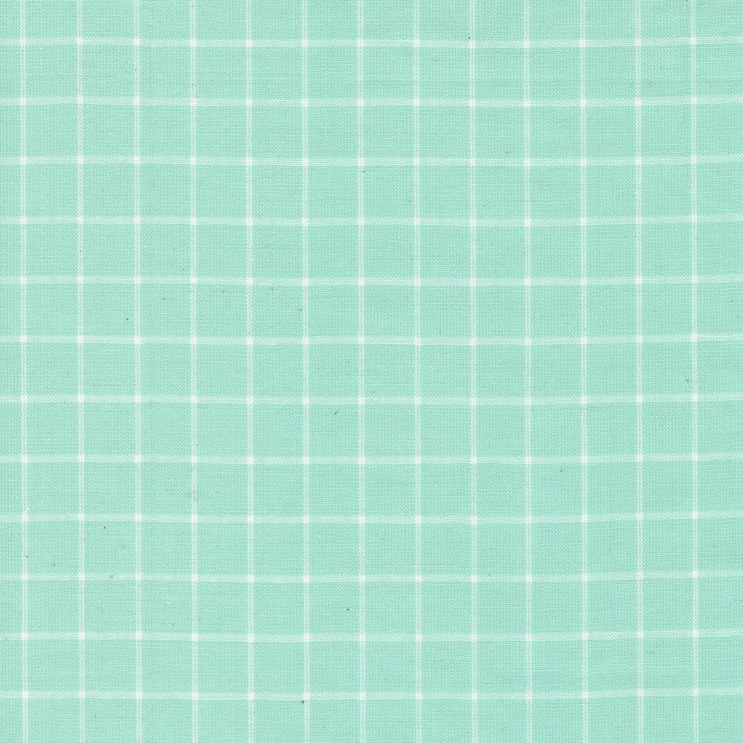 Merry Little Christmas Wovens Aqua Grid Yardage 55249-16