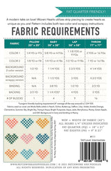 Woven Hearts Quilt Pattern by Patchwork and Poodle, Elaine Bergman Multiple sizes